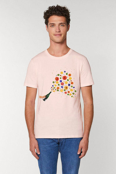 Light Pink Celebrate Graphic T-Shirt, 100% organic cotton, Unisex, for Women & for Men