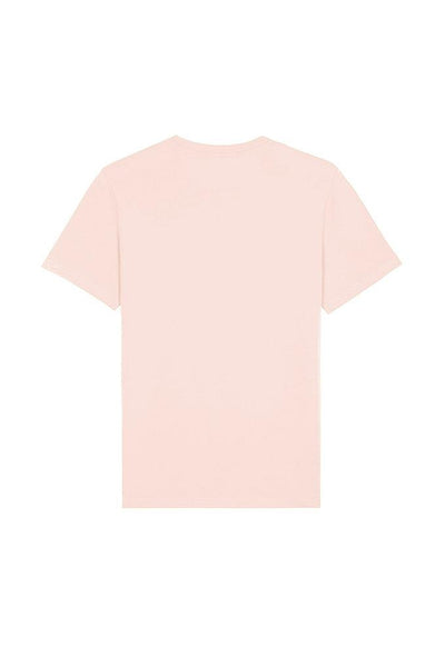 Light Pink BHappy Logo Crew Neck T-Shirt, 100% organic cotton, Unisex, for Women & for Men
