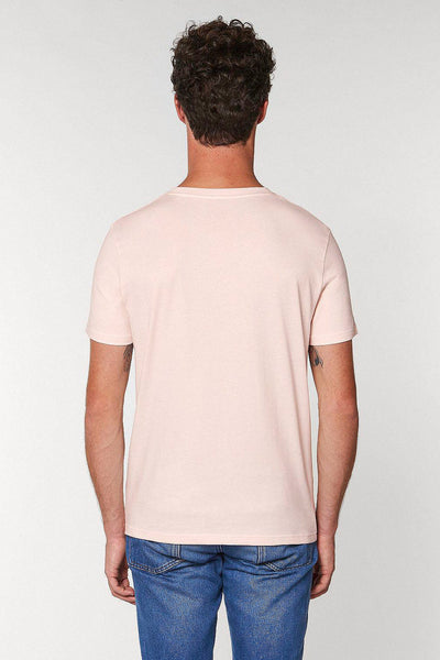 Light Pink BHappy Logo Crew Neck T-Shirt, 100% organic cotton, Unisex, for Women & for Men