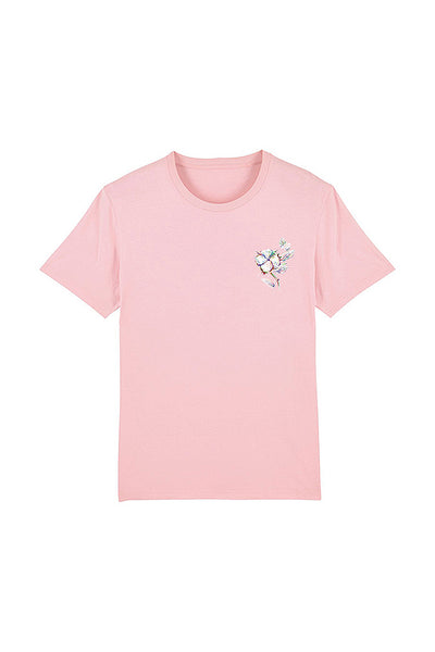 Cotton Pink Organic Cotton Graphic T-Shirt, 100% organic cotton, Unisex, for Women & for Men