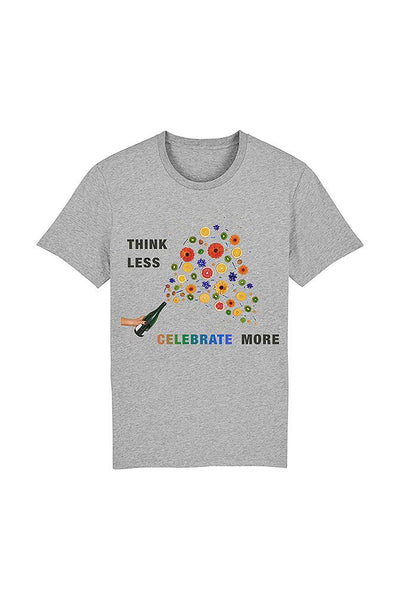 Grey Celebrate Graphic T-Shirt, 100% organic cotton, Unisex, for Women & for Men
