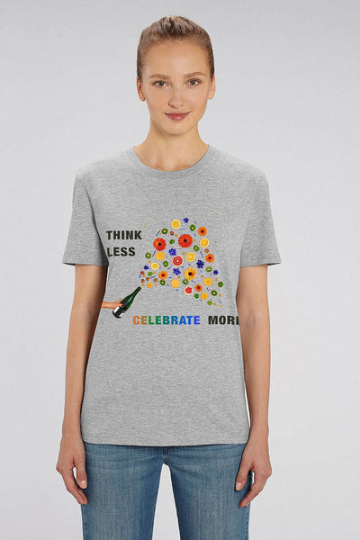 Grey Celebrate Graphic T-Shirt, 100% organic cotton, Unisex, for Women & for Men