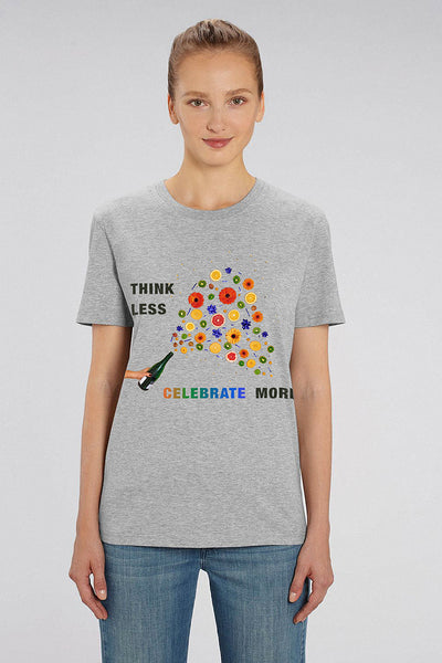 Grey Celebrate Graphic T-Shirt, 100% organic cotton, Unisex, for Women & for Men