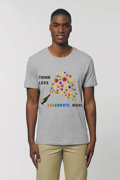Grey Celebrate Graphic T-Shirt, 100% organic cotton, Unisex, for Women & for Men