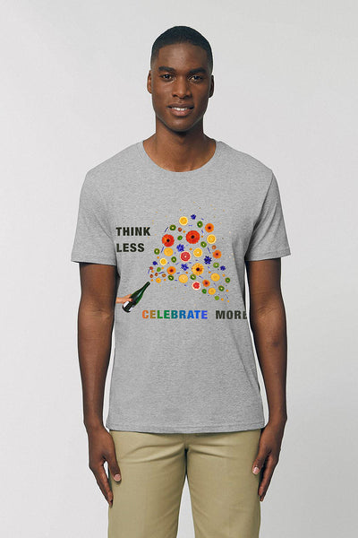 Grey Celebrate Graphic T-Shirt, 100% organic cotton, Unisex, for Women & for Men