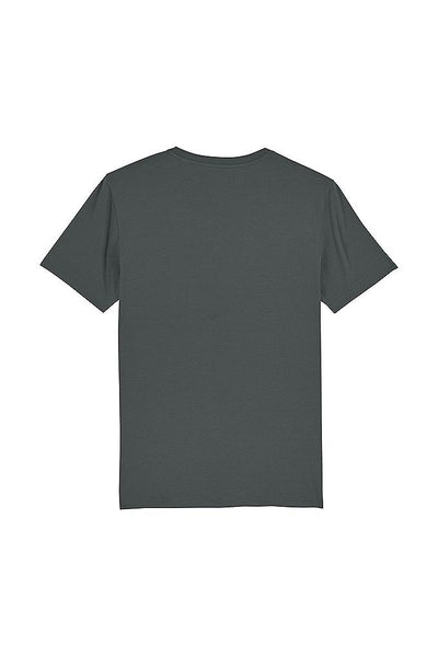 Dark grey BHappy Logo Crew Neck T-Shirt, 100% organic cotton, Unisex, for Women & for Men
