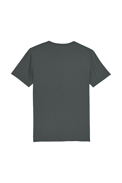 Dark grey BHappy Logo Crew Neck T-Shirt, 100% organic cotton, Unisex, for Women & for Men