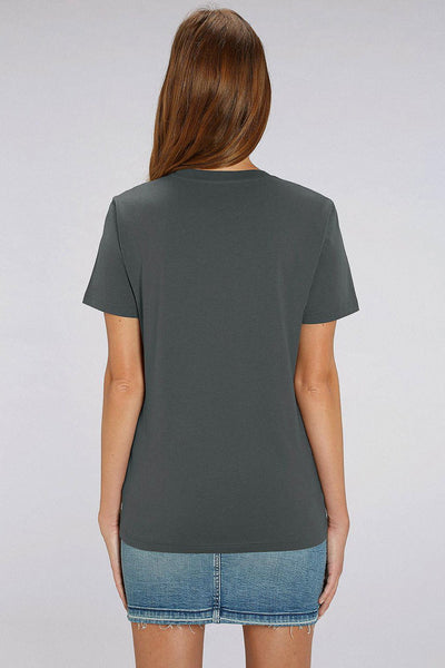 Dark grey BHappy Logo Crew Neck T-Shirt, 100% organic cotton, Unisex, for Women & for Men