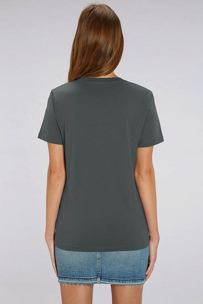 Dark grey BHappy Logo Crew Neck T-Shirt, 100% organic cotton, Unisex, for Women & for Men