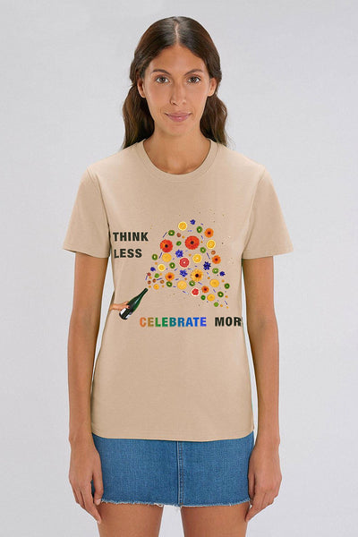 Beige Celebrate Graphic T-Shirt, 100% organic cotton, Unisex, for Women & for Men