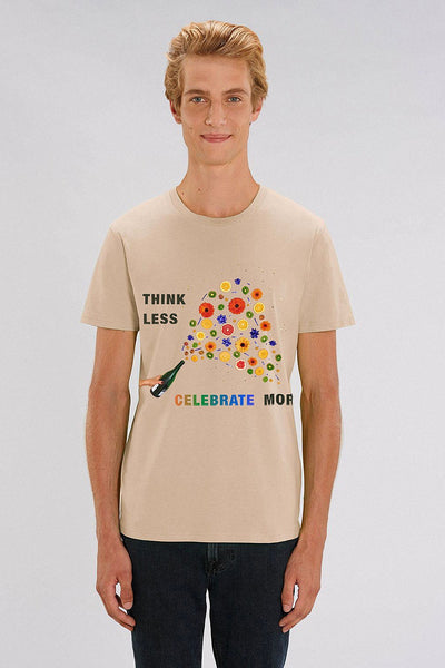 Beige Celebrate Graphic T-Shirt, 100% organic cotton, Unisex, for Women & for Men