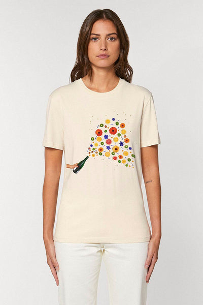 Beige Celebrate Graphic T-Shirt, 100% organic cotton, Unisex, for Women & for Men