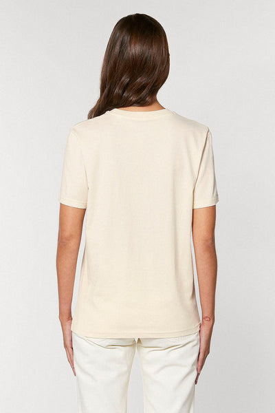 Beige Love More Graphic T-Shirt, 100% organic cotton