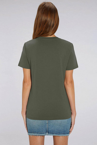 Khaki Cool Pineapple Crew Neck T-Shirt, 100% organic cotton, Unisex, for Women & for Men