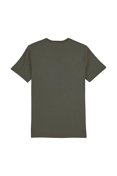 Khaki BHappy Logo Crew Neck T-Shirt, 100% organic cotton, Unisex, for Women & for Men