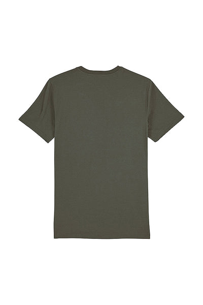 Khaki BHappy Logo Crew Neck T-Shirt, 100% organic cotton, Unisex, for Women & for Men