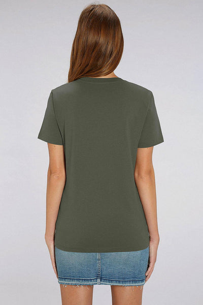 Khaki Orange Bicycle Graphic T-Shirt, 100% organic cotton, Unisex, for Women & for Men