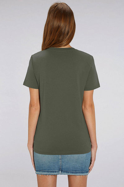 Khaki Orange Bicycle Graphic T-Shirt, 100% organic cotton, Unisex, for Women & for Men