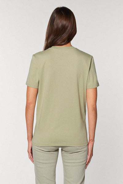 Sage green Cool Pineapple Crew Neck T-Shirt, 100% organic cotton, Unisex, for Women & for Men