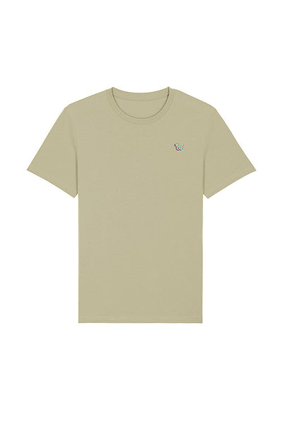 Sage green BHappy Logo Crew Neck T-Shirt, 100% organic cotton, Unisex, for Women & for Men