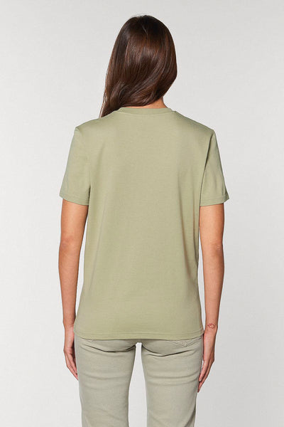 Sage green Orange Bicycle Graphic T-Shirt, 100% organic cotton, Unisex, for Women & for Men