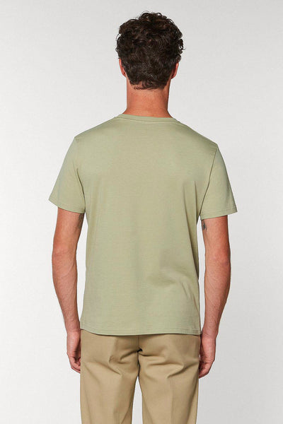 Sage green Orange Bicycle Graphic T-Shirt, 100% organic cotton, Unisex, for Women & for Men