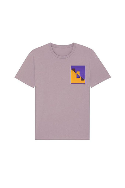 Lilac purple Chocolate Love Crew Neck T-Shirt, 100% organic cotton, Unisex, for Women & for Men