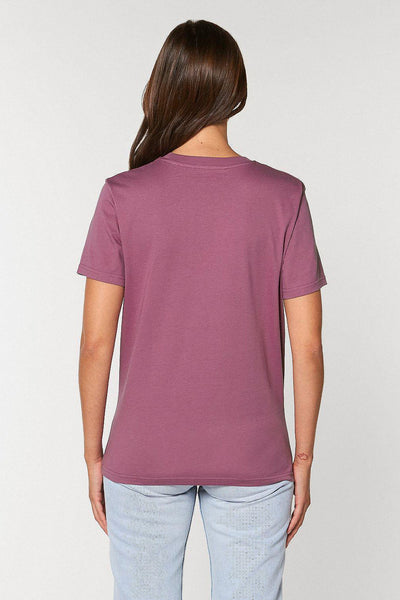 Purple Cool Pineapple Crew Neck T-Shirt, 100% organic cotton, Unisex, for Women & for Men