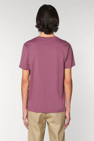 Purple Cool Pineapple Crew Neck T-Shirt, 100% organic cotton, Unisex, for Women & for Men
