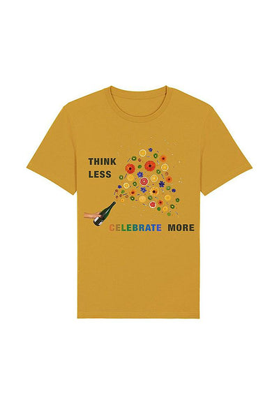 Yellow Celebrate Graphic T-Shirt, 100% organic cotton, Unisex, for Women & for Men
