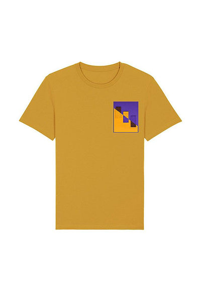 Yellow Chocolate Love Crew Neck T-Shirt, 100% organic cotton, Unisex, for Women & for Men