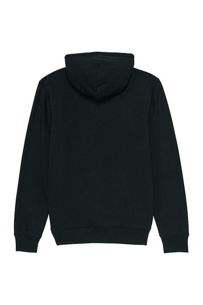 Black Love Heart Graphic Hoodie, Heavyweight, from organic cotton blend
