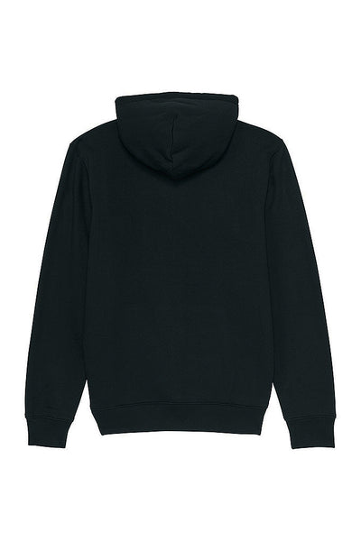 Black Love Heart Graphic Hoodie, Heavyweight, from organic cotton blend