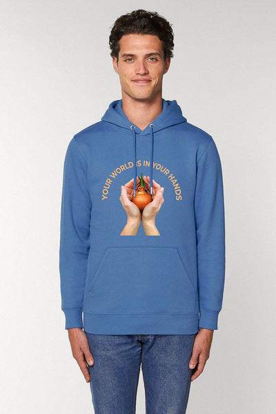 Blue Your World Graphic Hoodie, Heavyweight, from organic cotton blend, Unisex, for Women & for Men