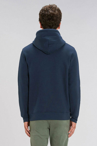 Navy Unicorn Graphic Hoodie, Heavyweight, from organic cotton blend