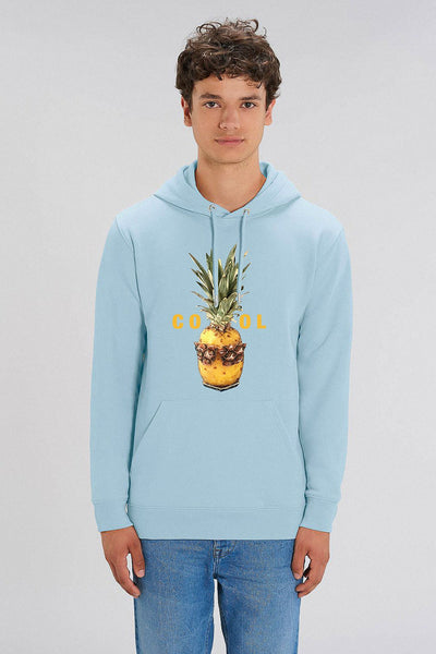 Light blue Cool Graphic Hoodie, Heavyweight, from organic cotton blend, Unisex, for Women & for Men
