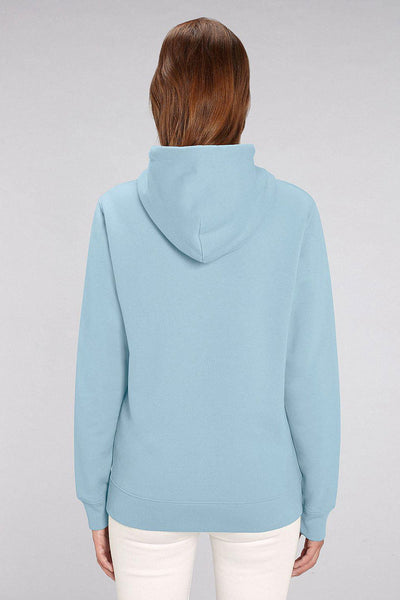Light blue Cool Pineapple Print Hoodie, Heavyweight, from organic cotton blend, Unisex, for Women & for Men