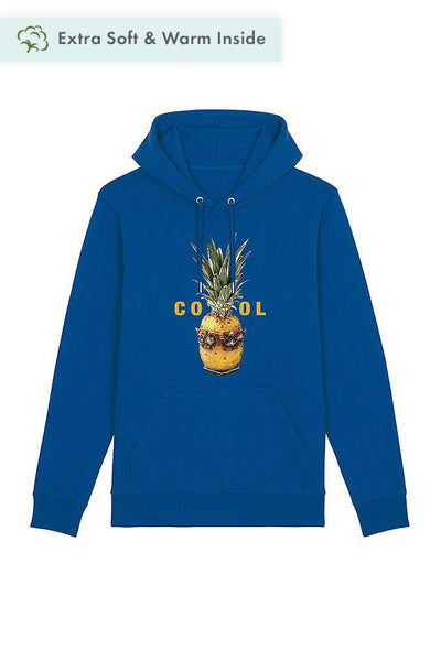 Blue Cool Graphic Hoodie, Heavyweight, from organic cotton blend, Unisex, for Women & for Men
