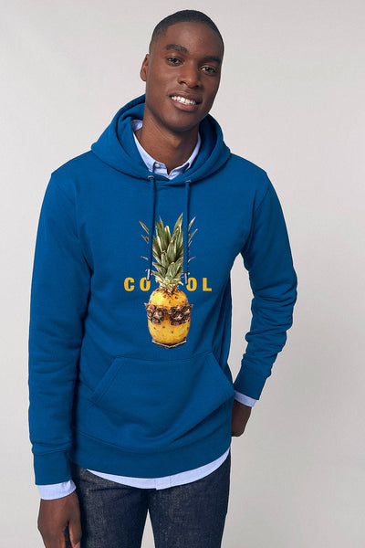 Blue Cool Graphic Hoodie, Heavyweight, from organic cotton blend, Unisex, for Women & for Men