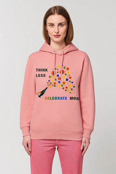Pink Celebrate Graphic Hoodie, Heavyweight, from organic cotton blend, Unisex, for Women & for Men