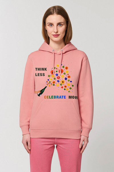 Pink Celebrate Graphic Hoodie, Heavyweight, from organic cotton blend, Unisex, for Women & for Men