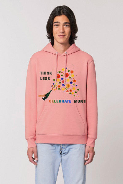 Pink Celebrate Graphic Hoodie, Heavyweight, from organic cotton blend, Unisex, for Women & for Men