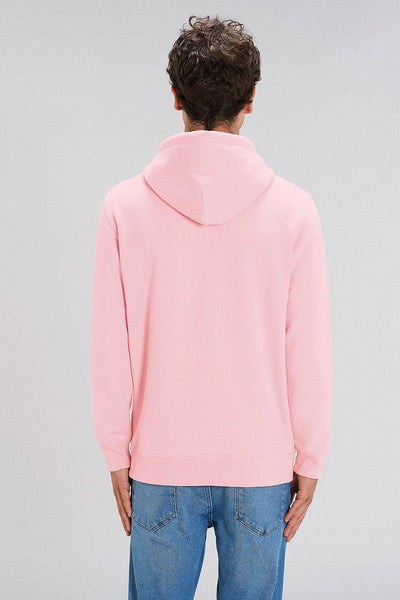 Cotton Pink Organic Cotton Printed Hoodie, Heavyweight, from organic cotton blend, Unisex, for Women & for Men