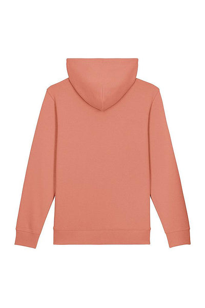 Rose Embroidered BHappy Logo Hoodie, Heavyweight, from organic cotton blend, Unisex, for Women & for Men
