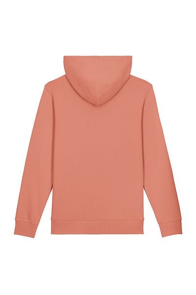 Rose Embroidered BHappy Logo Hoodie, Heavyweight, from organic cotton blend, Unisex, for Women & for Men