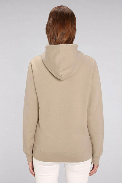 Beige Celebrate Graphic Hoodie, Heavyweight, from organic cotton blend, Unisex, for Women & for Men