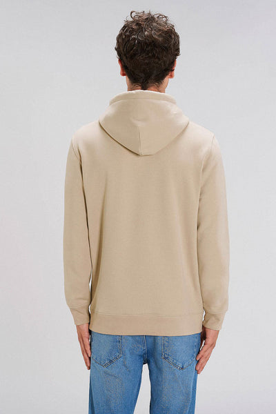 Beige Celebrate Graphic Hoodie, Heavyweight, from organic cotton blend, Unisex, for Women & for Men
