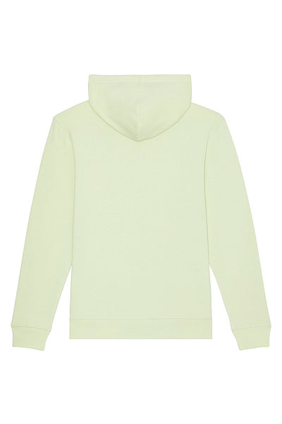 Light green Orange Bicycle Printed Hoodie, Heavyweight, from organic cotton blend, Unisex, for Women & for Men
