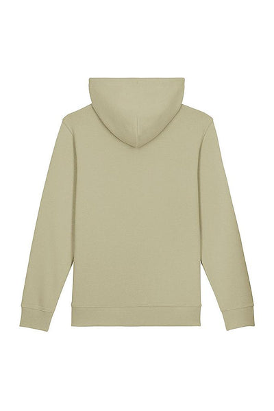 Sage green Embroidered BHappy Logo Hoodie, Heavyweight, from organic cotton blend, Unisex, for Women & for Men