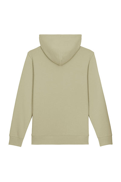 Sage green Embroidered BHappy Logo Hoodie, Heavyweight, from organic cotton blend, Unisex, for Women & for Men